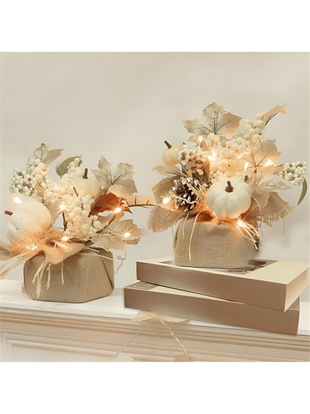 Timer - 2 Pack Fall Tabletop Maple Tree with 20LEDs